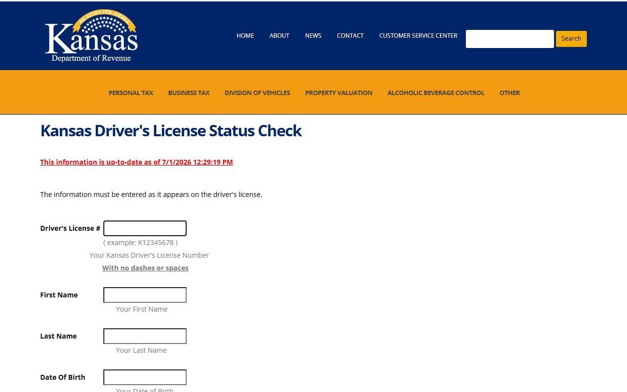 Cherokee County court dockets Kansas driver license status check