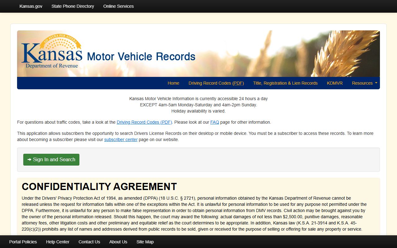 Cherokee County court dockets Kansas motor vehicle records portal