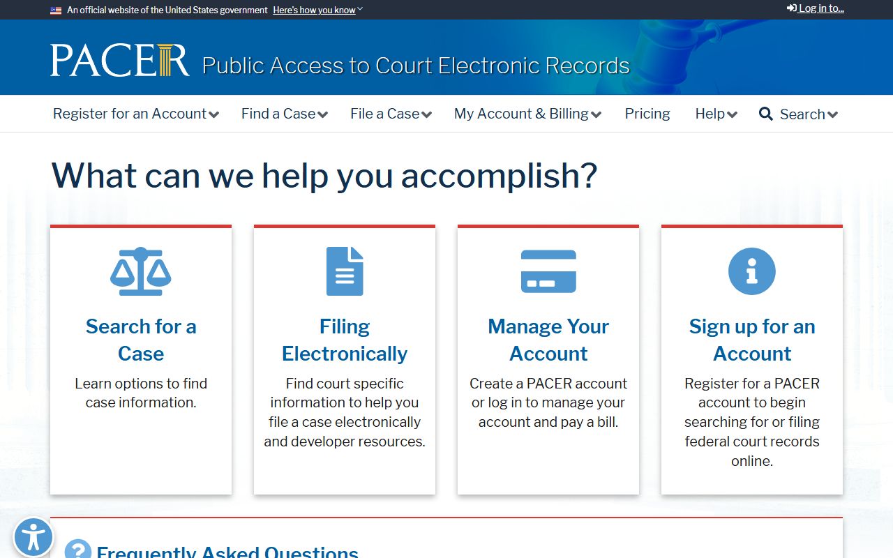 Cherokee County court records PACER federal access