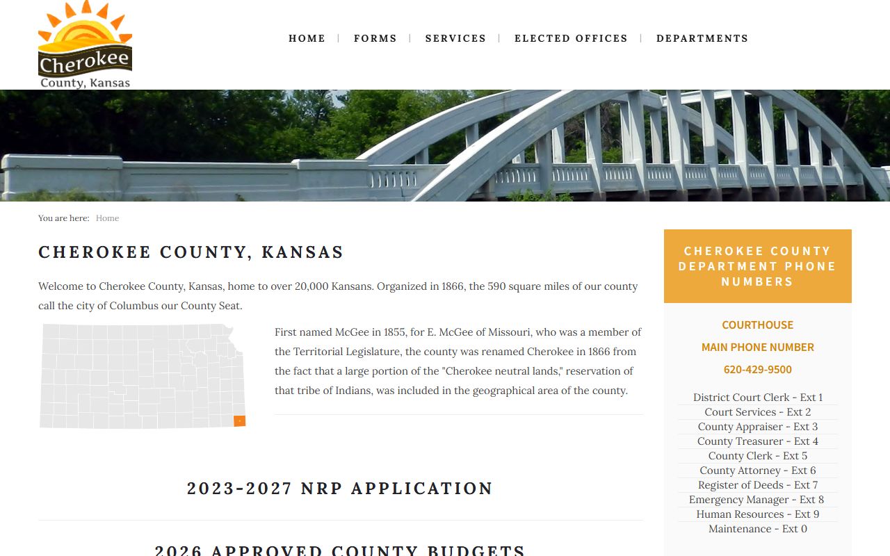 Cherokee County court records county government homepage