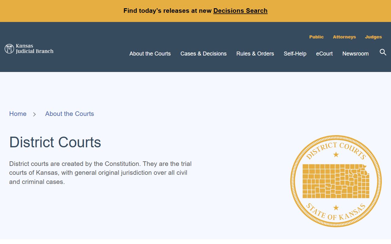 Cherokee County court records Kansas district court overview